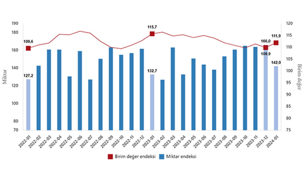 TUİK, Dış Ticaret Endeksleri Verilerini Açıkladı