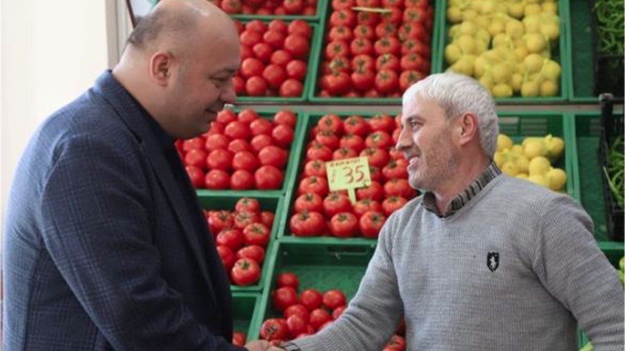 Başkan Palaz Gönen Esnaflarıyla Bir Arada