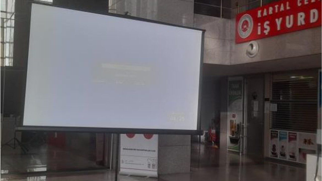 İstanbul Adalet Sarayı’na resmi veriler için ekran kuruldu