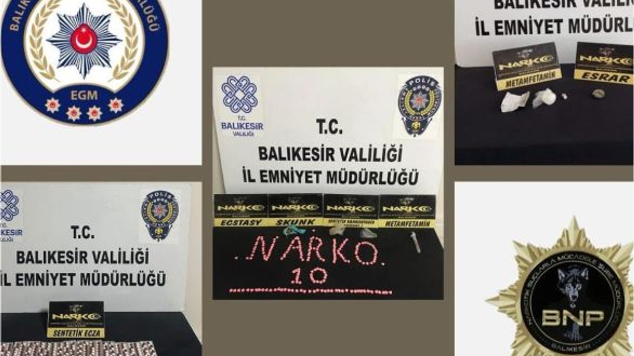 Balıkesir'de 3 Ayrı Narkotik Operasyonu