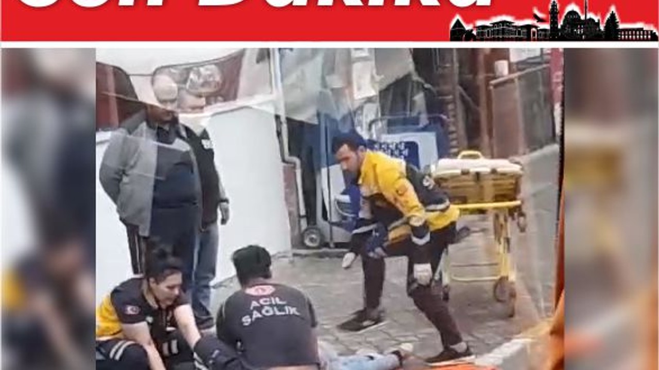 Balıkesir'de Kaza! Motosiklet Sürücüsü Kaldırıma Fırladı