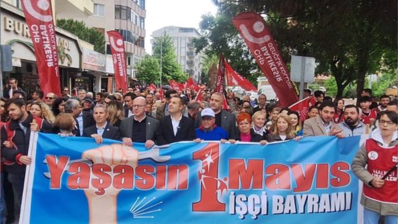 Balıkesir Belediye Başkanları 1 Mayıs Yürüyüşünde