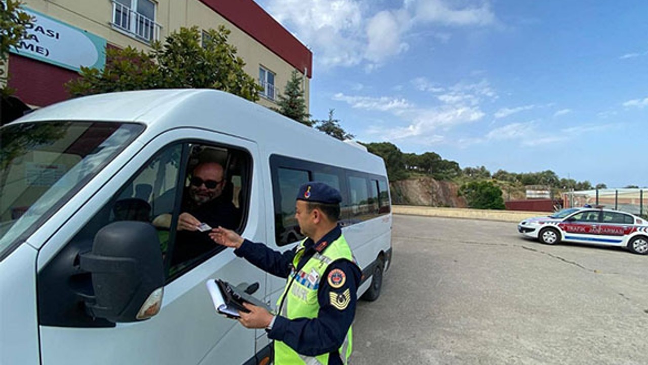 İl Jandarma Komutanlığı'ndan Okul Servislerine Özel Kontrol