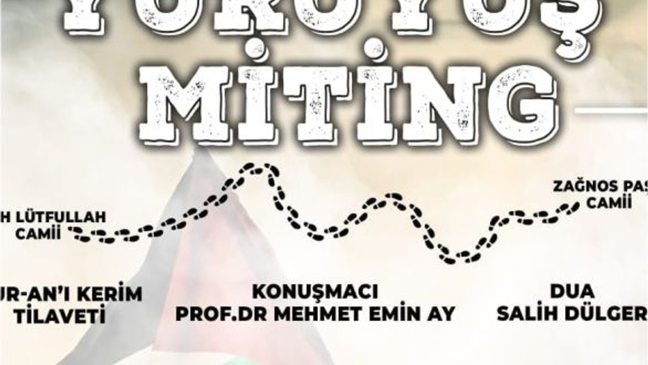 Balıkesir Gazze İçin Yürüyecek