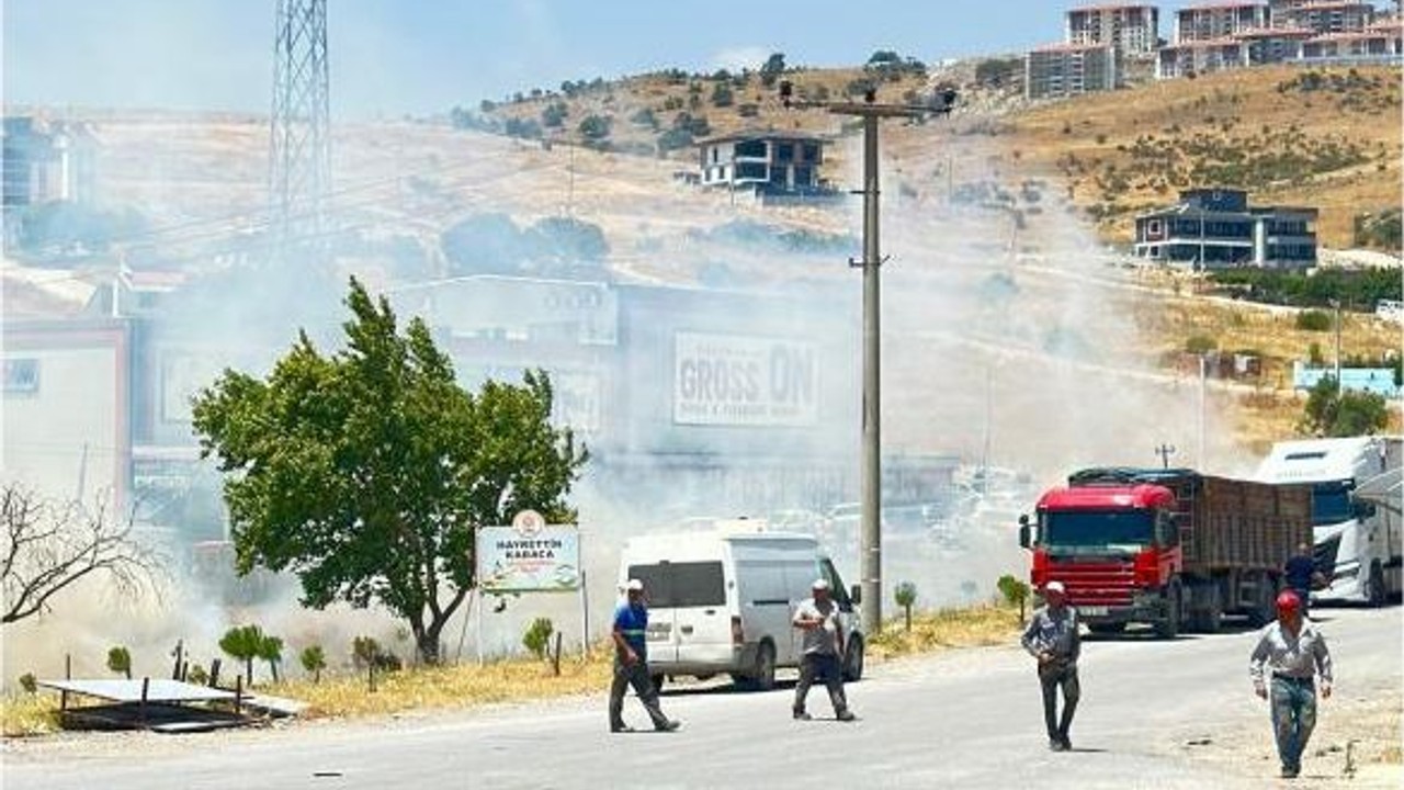 Kuru Otlar Alev Aldı! Korkutan Yangın