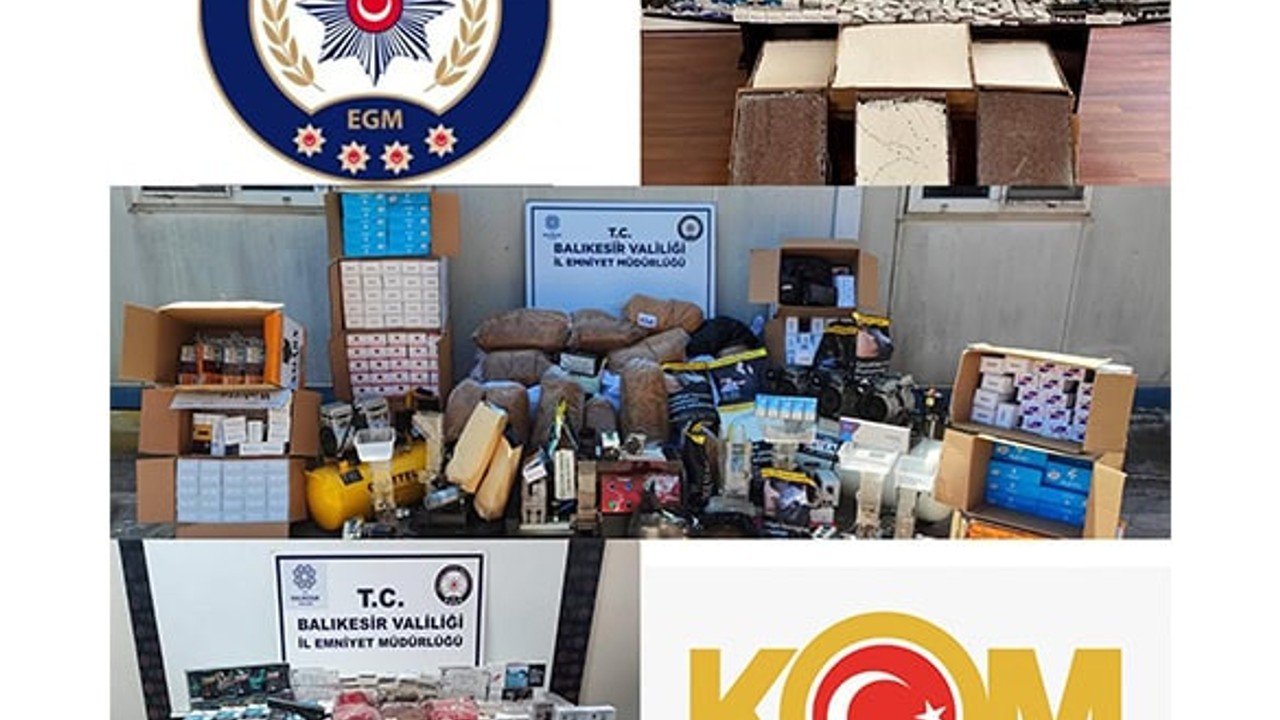 Balıkesir'de Kaçakçılık Operasyonu