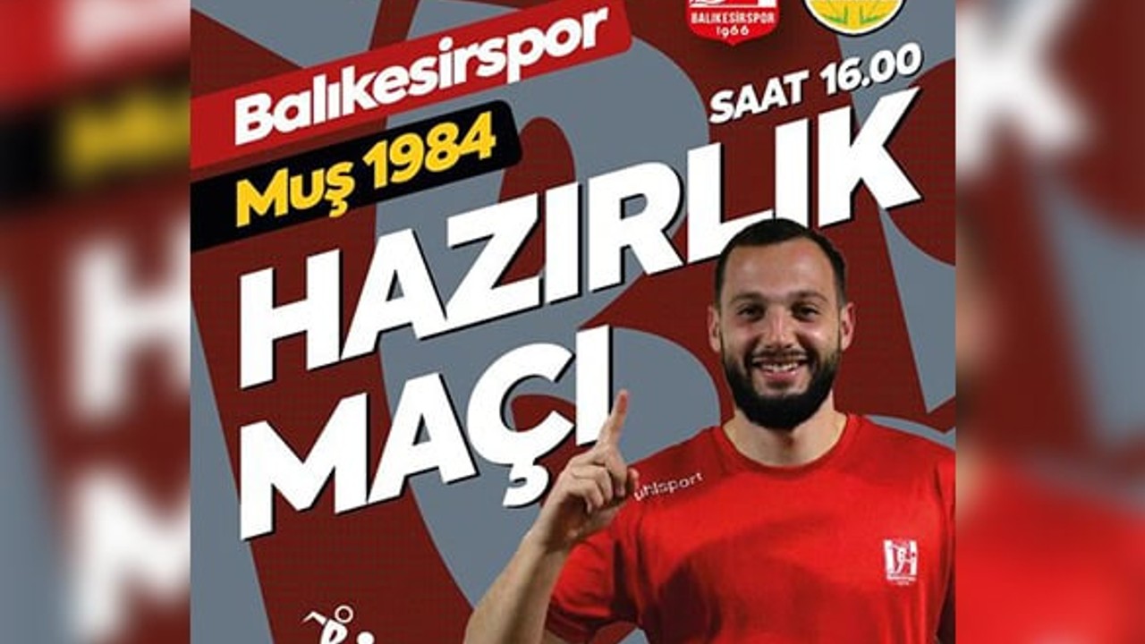 Balıkesirspor, Muşspor ile Hazırlık Maçına Çıkıyor