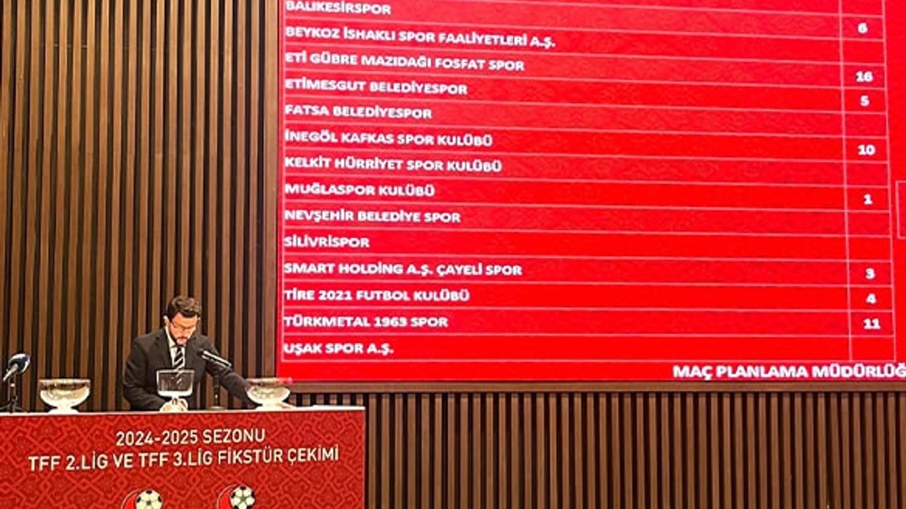 Balıkesirspor'un 2024-2025 Fikstürü Açıklandı