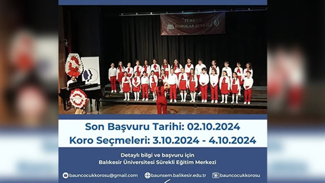 Baün Çocuk Korosu, Yeni Dönem Seçmeleri Başlıyor