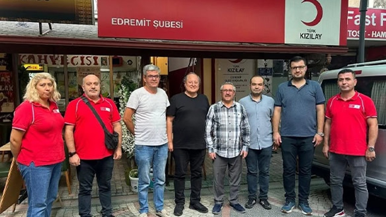 Kızılay Edremit, Genel Sekreter Yardımcısı Şükrü Can'ı Ağırladı