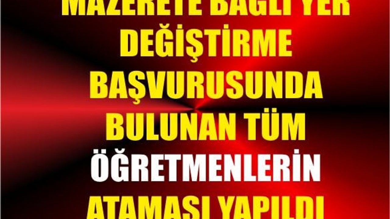 Mazerete Bağlı Öğretmen Atamaları Yapıldı