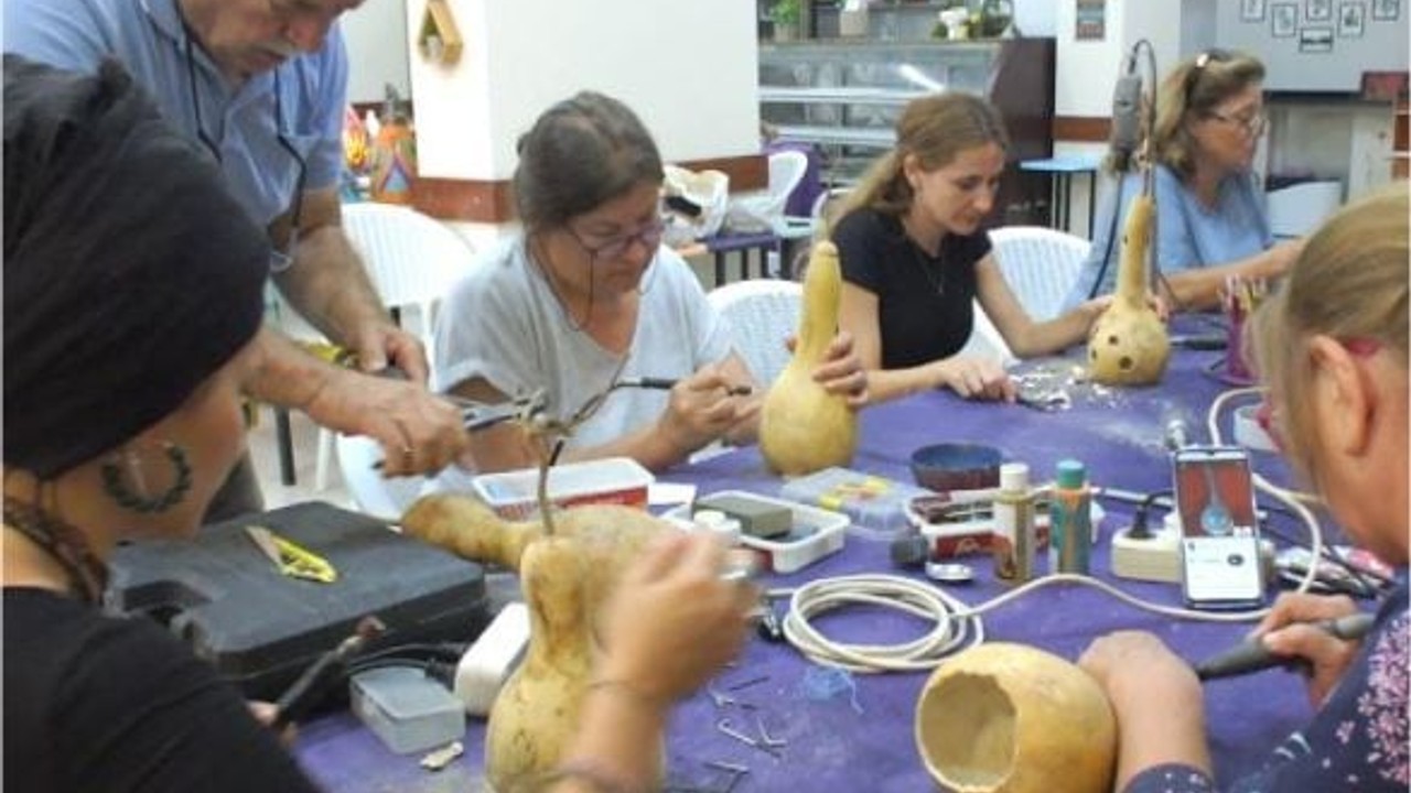 Kadınların Yaratıcılığı Su Kabağında Buluştu