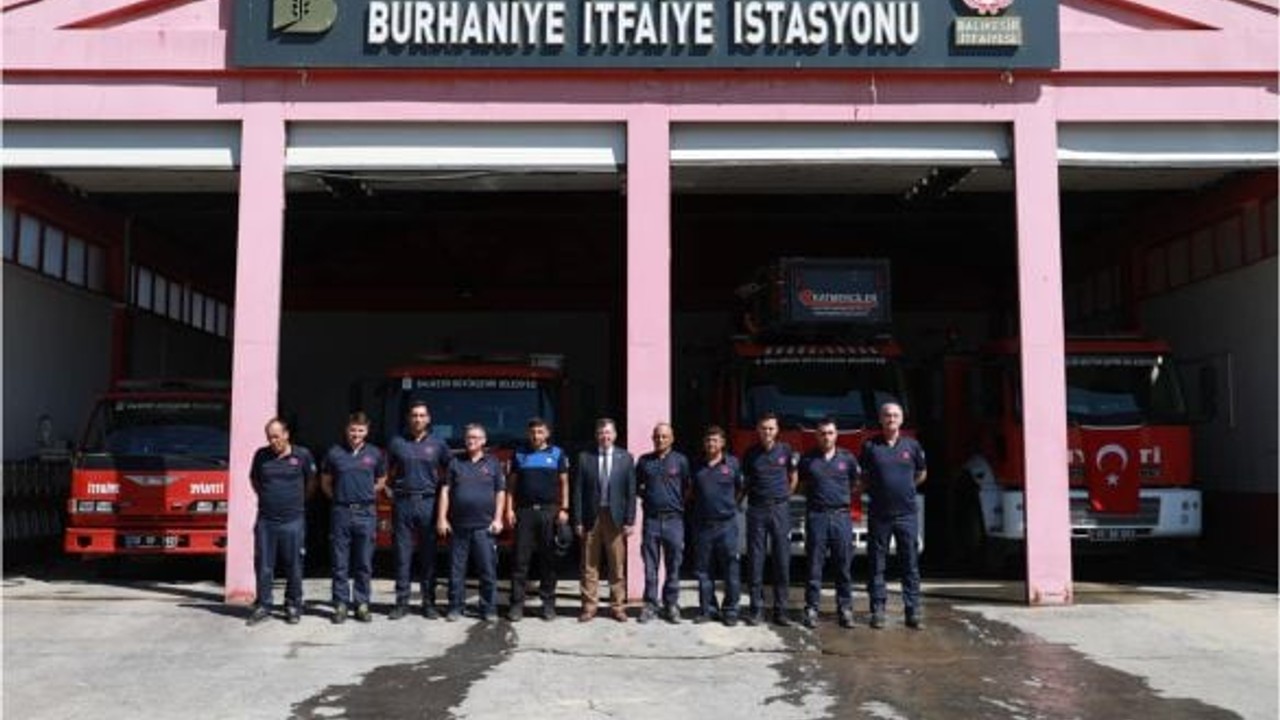 Burhaniye'de İtfaiyecilere Ziyaret