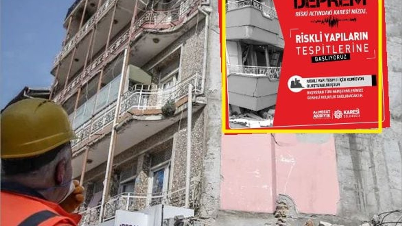 "Karesi'de Riskli Yapı Tespiti Başladı"