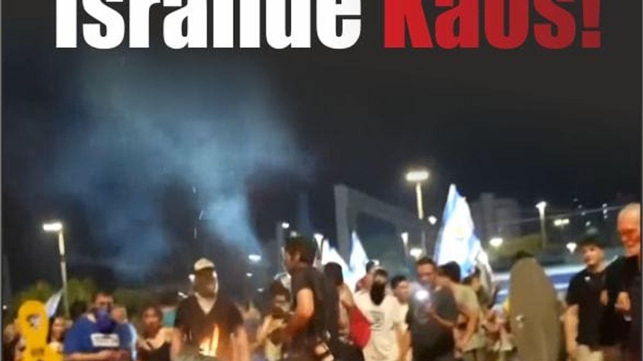 İsrailde Kaos! Polis müdahale ediyor