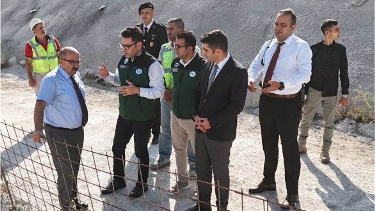Manyas Sulama Tüneli İncelendi