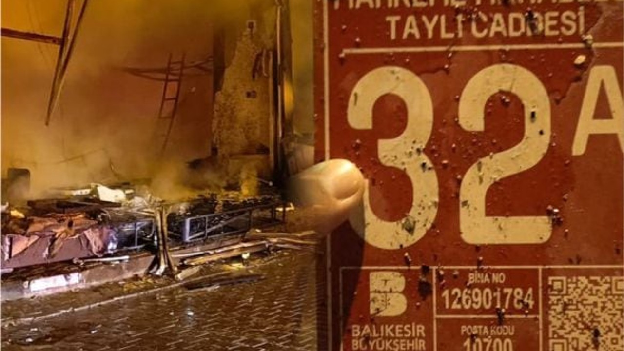 Burhaniye’de Sabaha karşı İşyeri Yangını