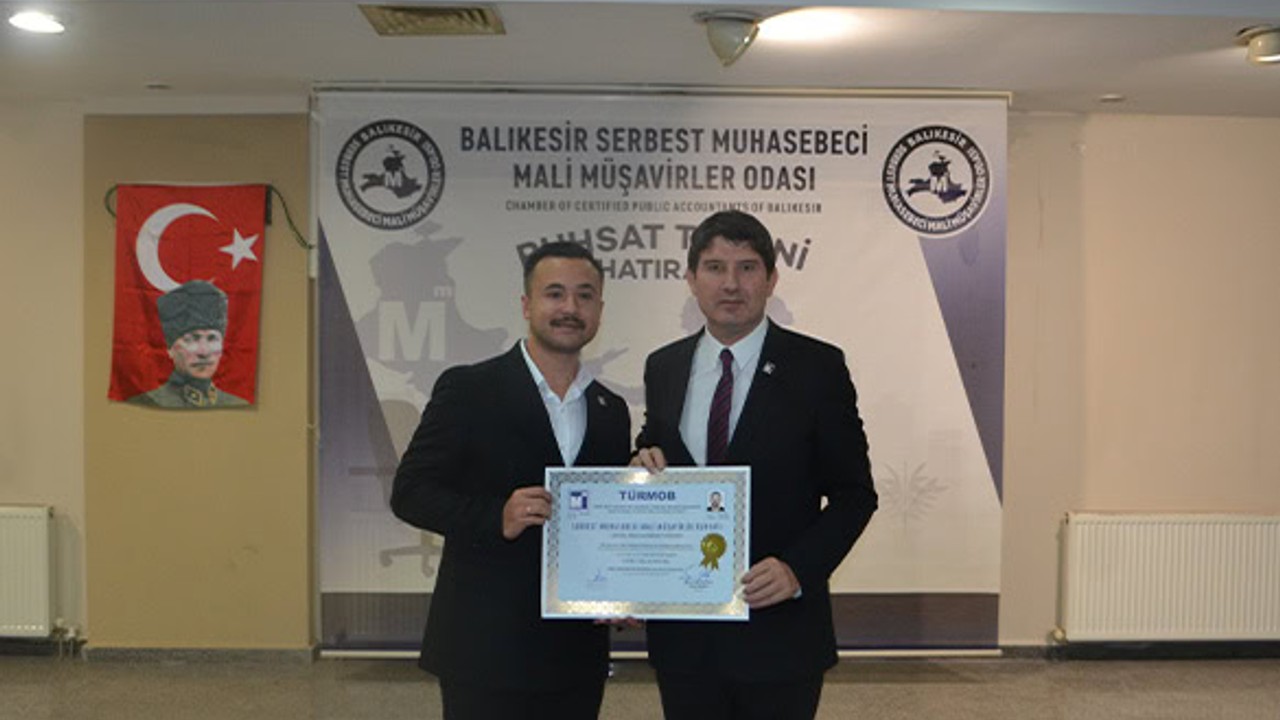 SMMM Odasında Yeni Üyelere Ruhsat Töreni