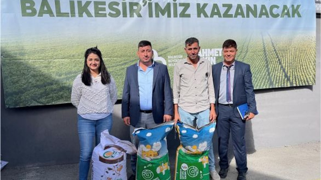 Balya'da Çiftçilerin Yüzü Güldü