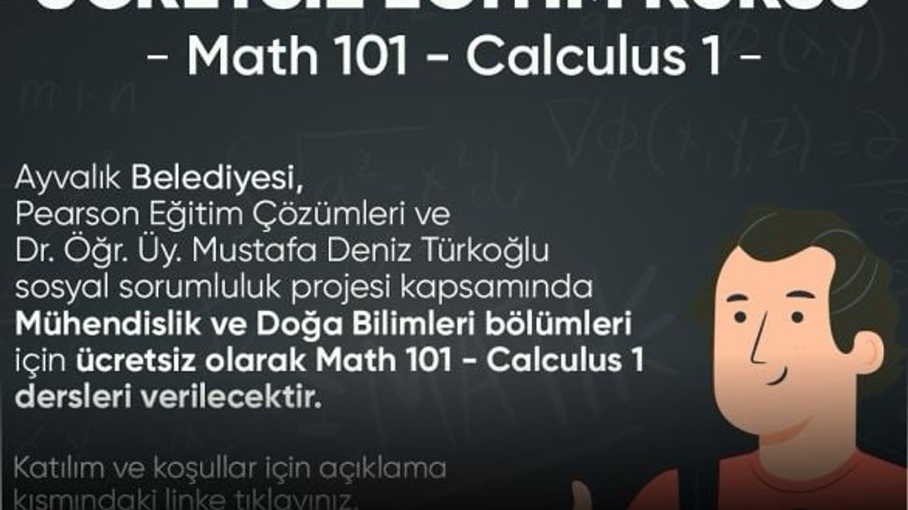 Ayvalık'ta Ücretsiz Calculus Eğitimi Başlıyor!