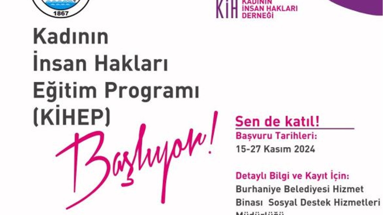 Kadın Hakları Eğitimi Burhaniye'de Başlıyor