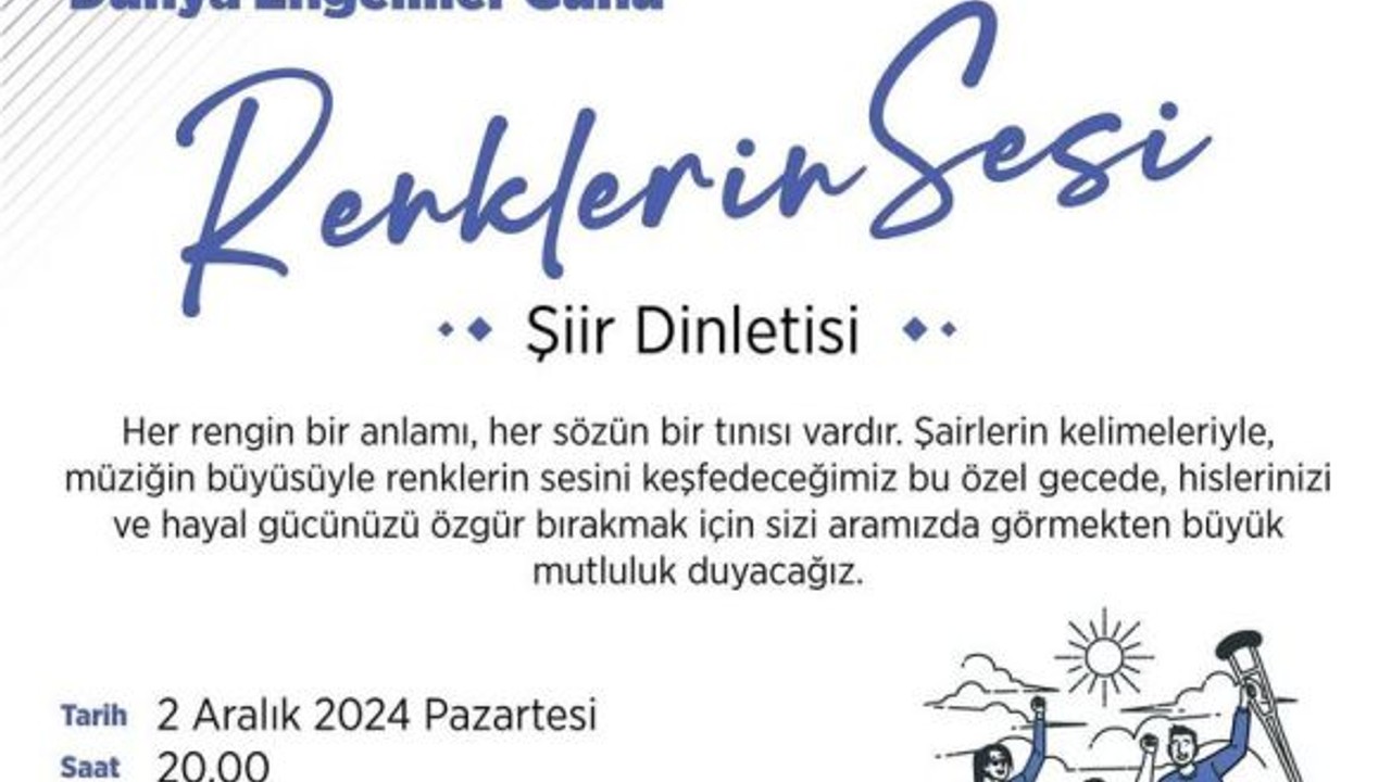 Balıkesir'deki Şiir Dinletisi Tüm Engelleri Aşacak