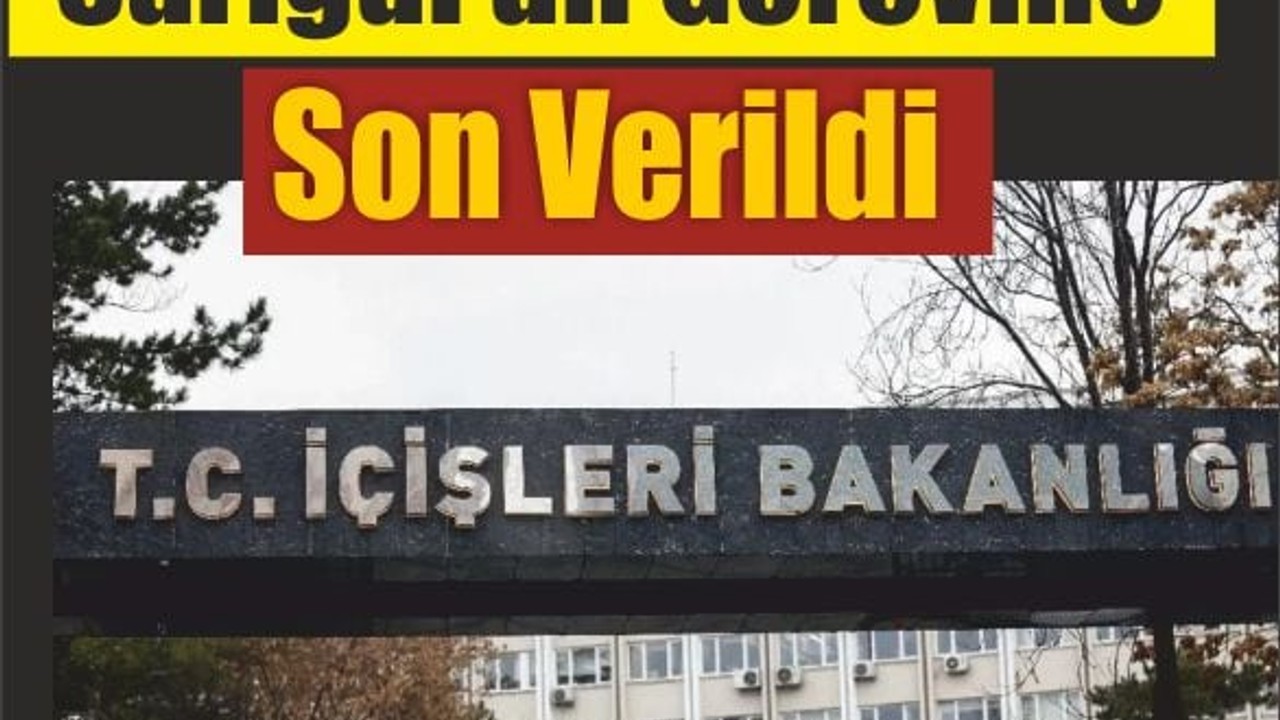 Son Dakika: Sarıgül Görevden Alındı!