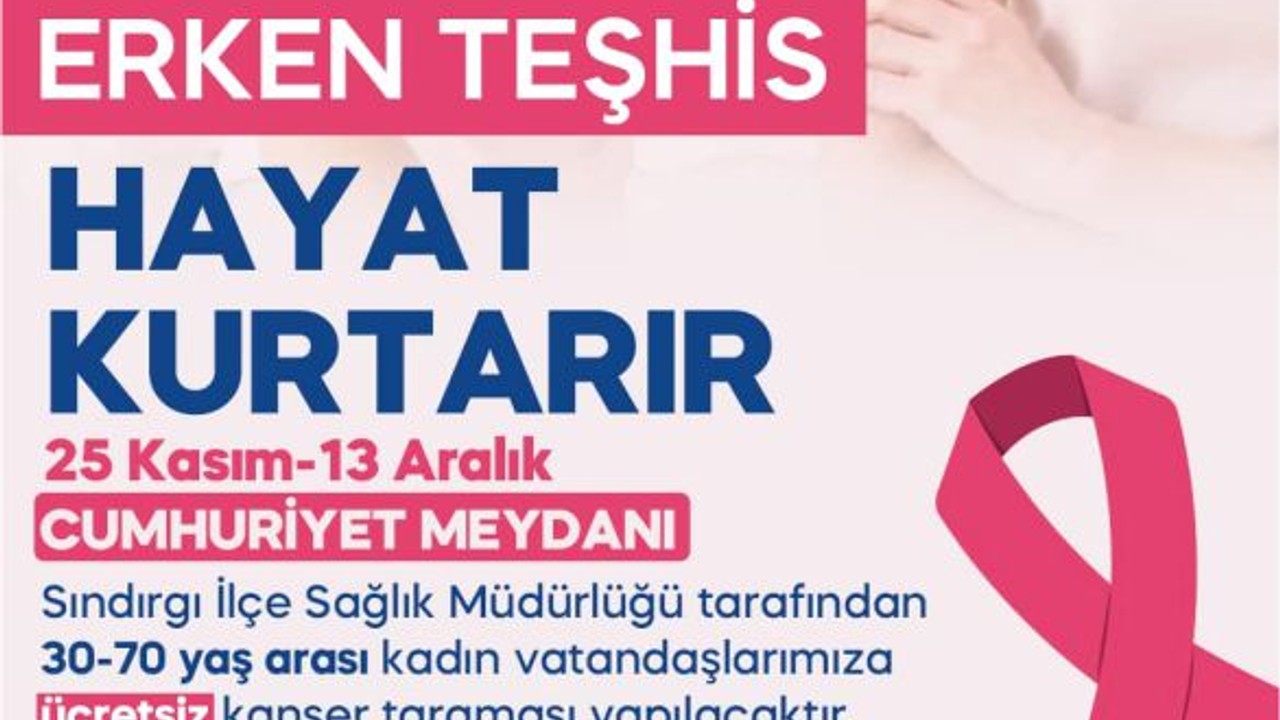 Sındırgı’da Ücretsiz Kanser Tarama Hizmeti Başlıyor