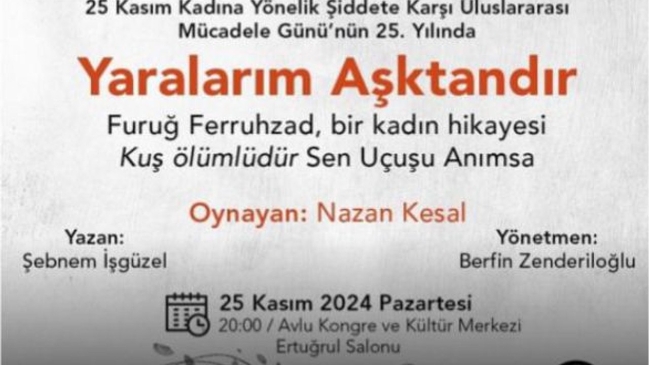 Balıkesir Kadına Şiddete Karşı Tiyatroyla Ses Verecek