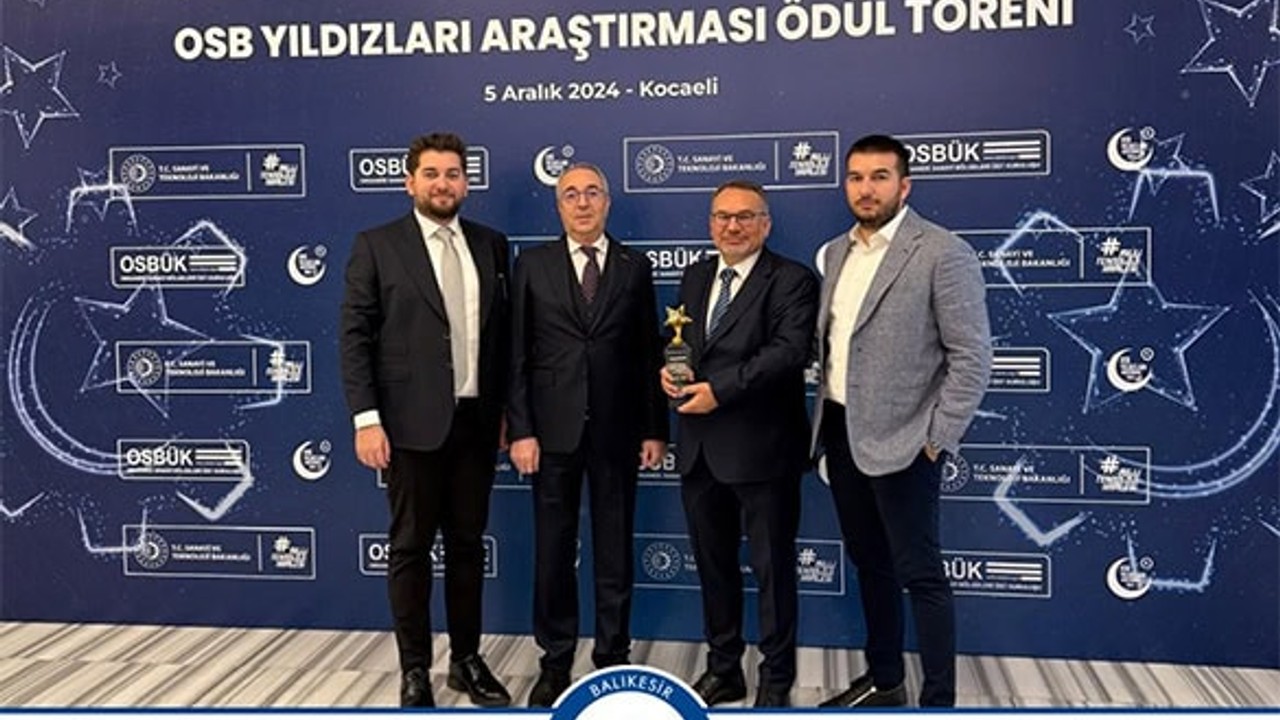 Balıkesir OSB Firmalarına "Yıldızlar"dan İki Ödül