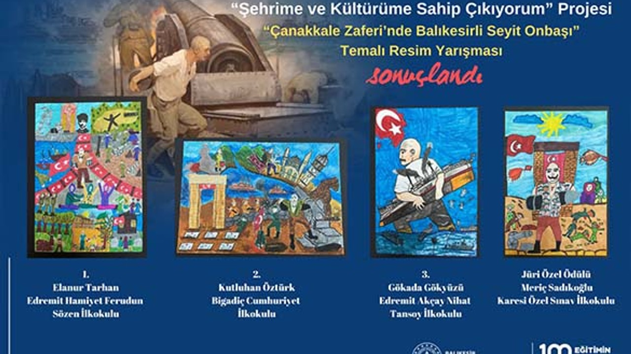 Balıkesir'de Öğrenciler Seyit Onbaşı İçin Yarıştılar