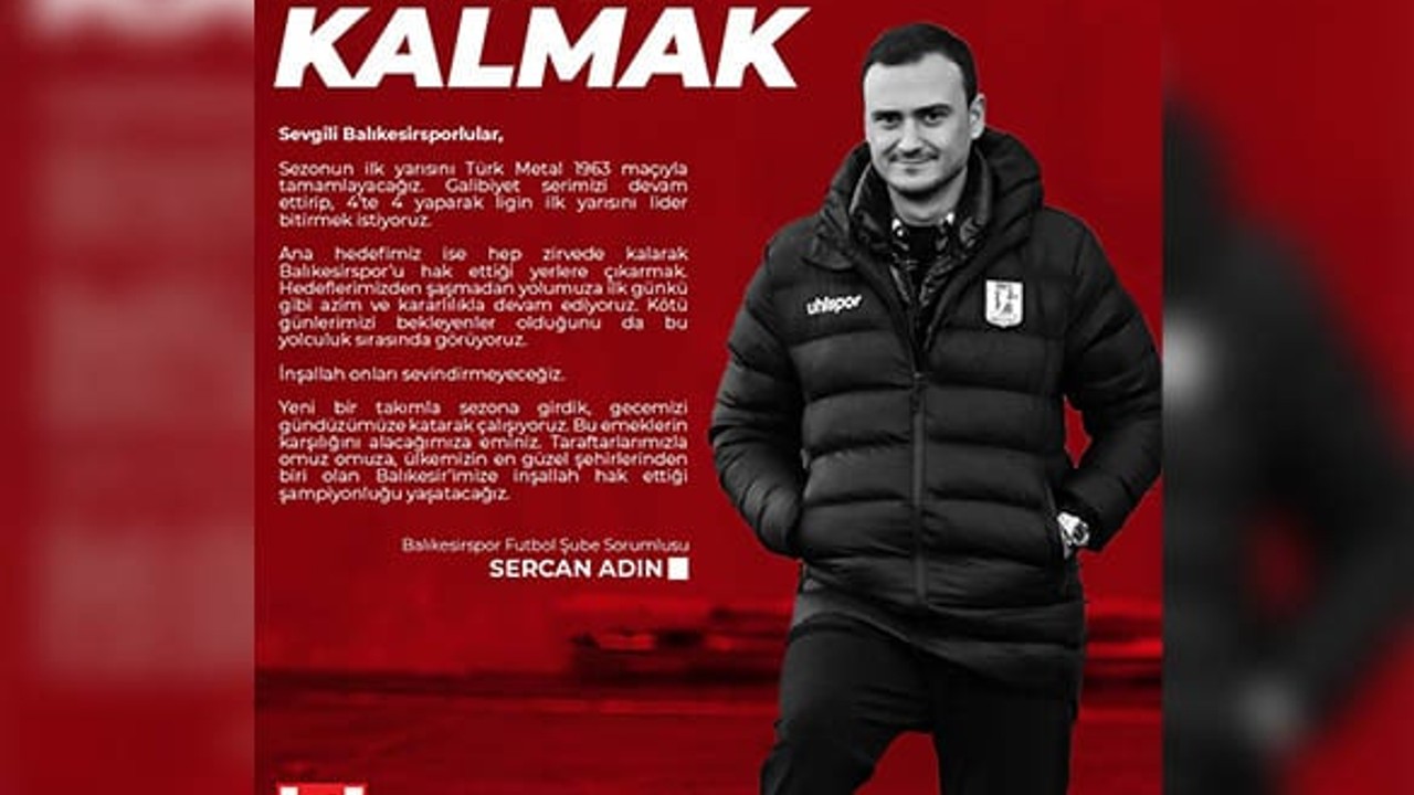 Balıkesirspor'da Hedef: Zirvede Kalmak