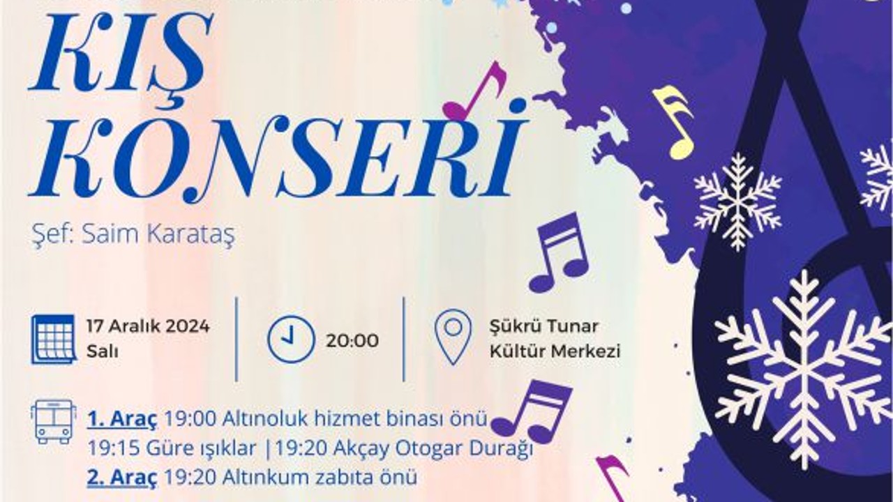 Edremit'te Kış Konseri Gerçekleşecek