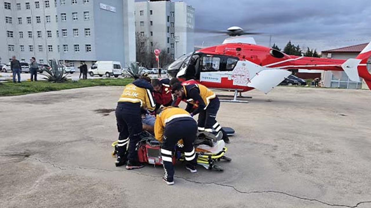 Kalp Krizi Geçiren Hasta Helikopterle Bandırma'ya Sevk Edildi