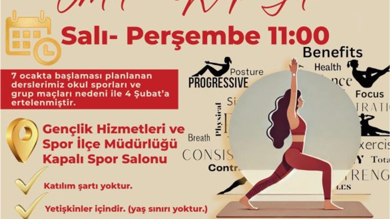 Edremit'te Pilates Kursu Başlangıç Tarihi Ertelendi
