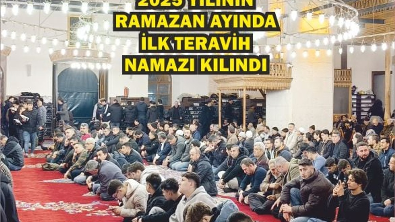 Balıkesir'de 2025'in İlk Teravih Namazı Kılındı