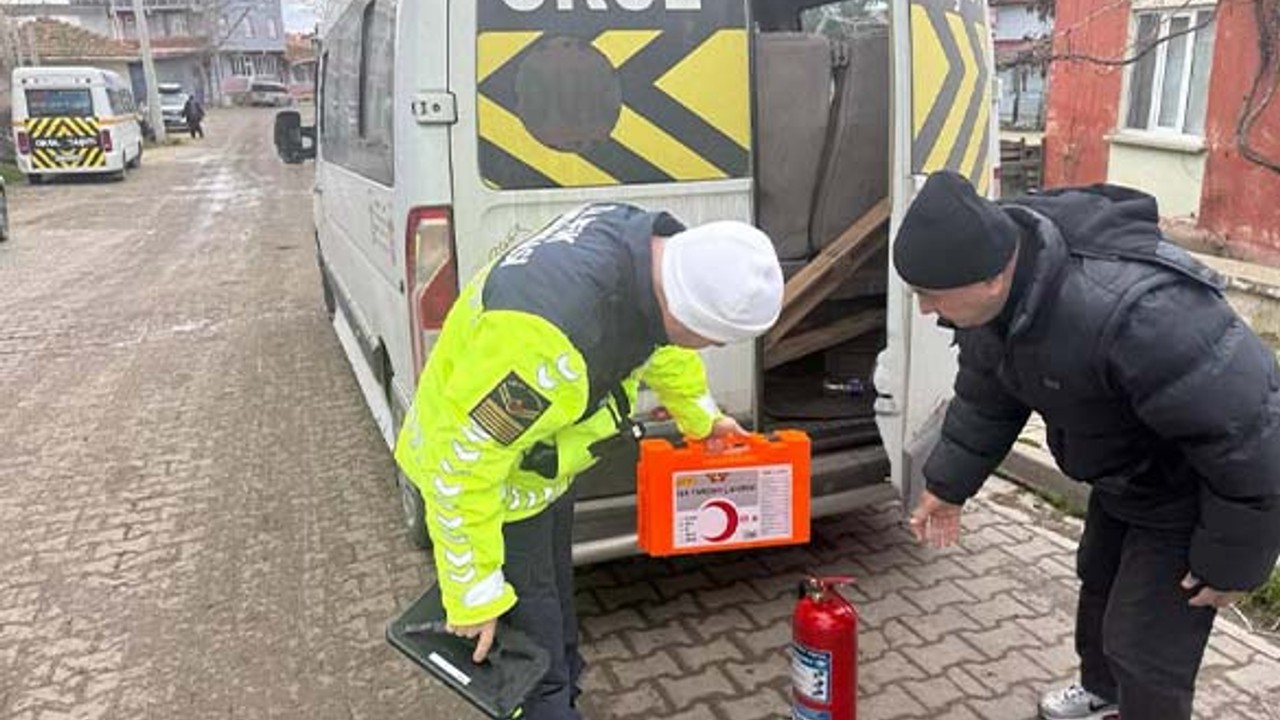Balıkesir’de Okul Servis Araçlarına Özel Denetim