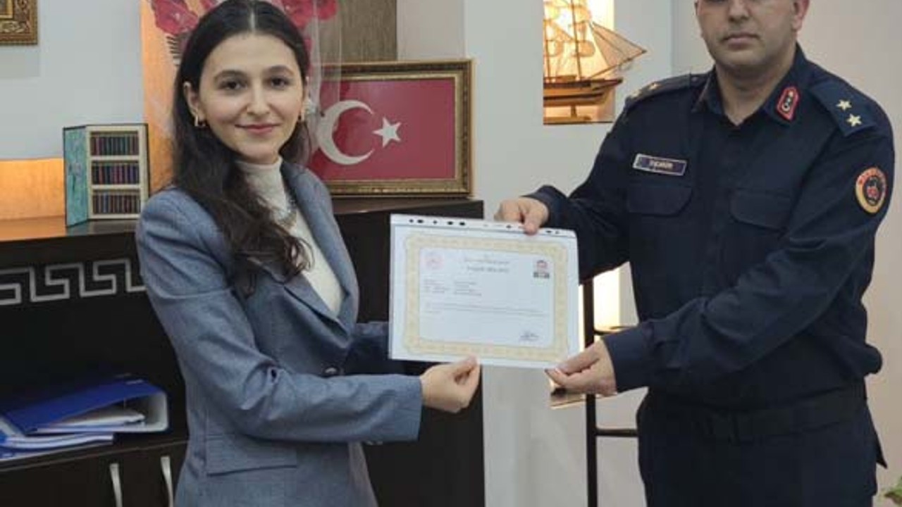 Balya’da Jandarma Personeline Başarı Belgesi