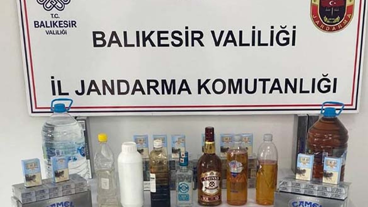Balıkesir'de Kaçak Alkol ve Tütün Operasyonu!