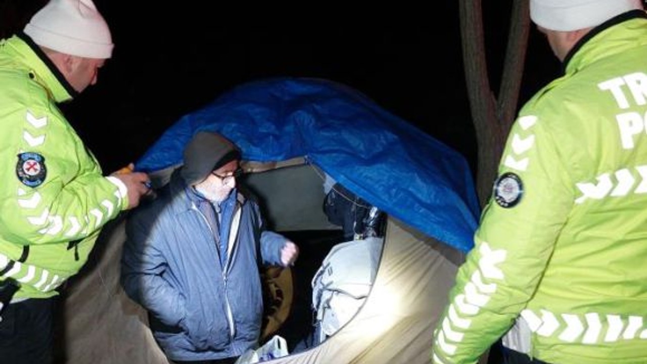 Çadırı Fark Eden Polis Hayat Kurtardı
