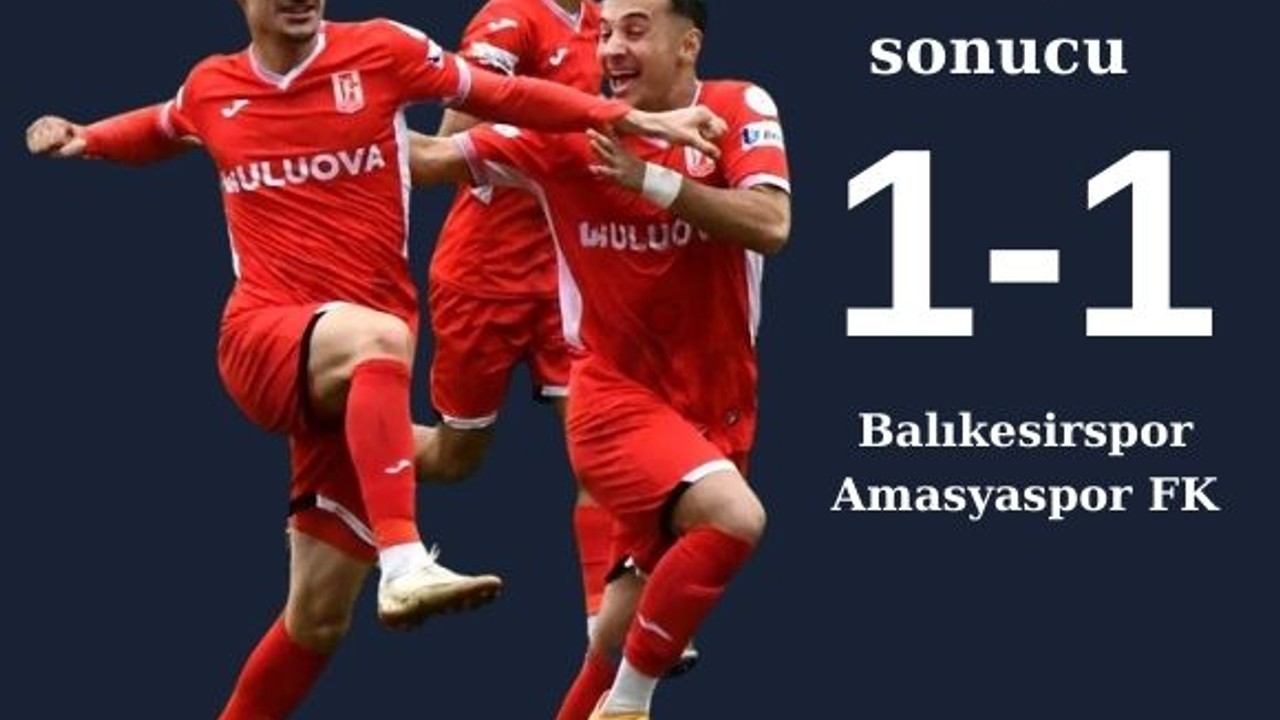 Balıkesirspor Maçı Berabere Bitti 1-1