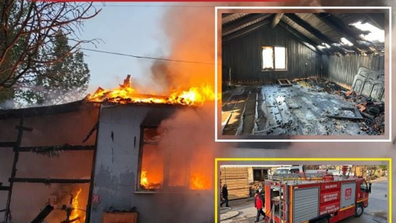 Dursunbey'de Keresteciler Sitesi Alevlere Teslim Oldu