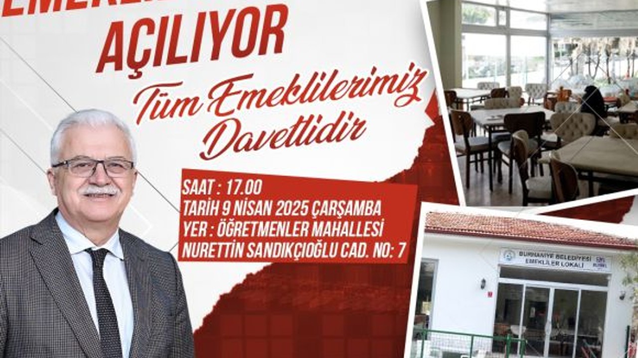Burhaniye’de Emekli Lokali Açılıyor: Açılış Çarşamba Günü Saat 17.00’de