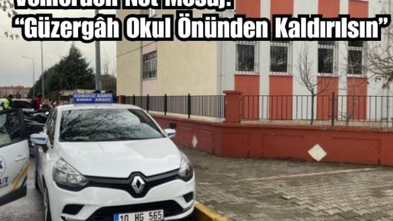 Okul Önünde Acemi Sürücü Eğitimi Endişesi