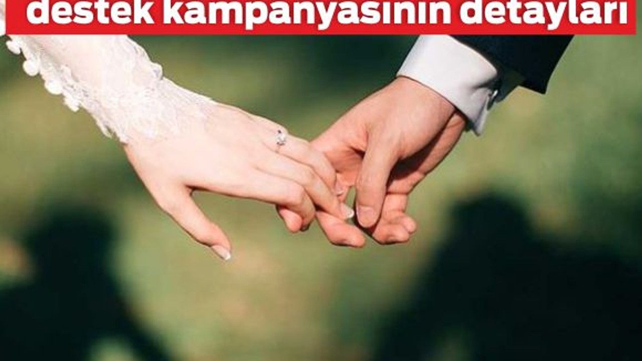 Evlenecek Çiftlere Büyük Destek! Bakanlık Açıkladı