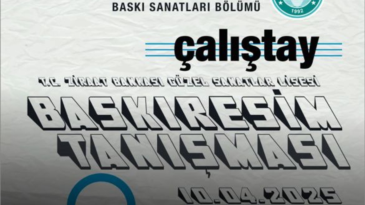 Balıkesir'de Baskıresim Çalıştayı 10 Nisan'da Başlıyor!