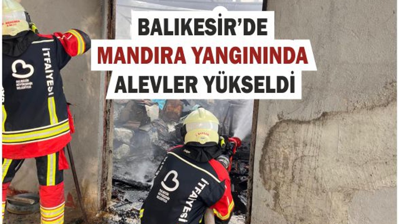 Mandıra Yangını Paniğe Neden Oldu!