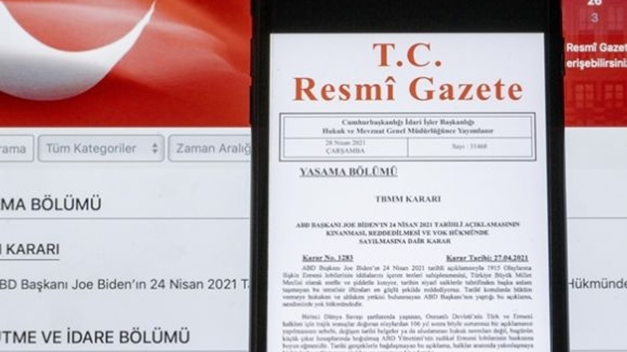 26 Nisan 2025 Resmî Gazete Kararları Yayımlandı