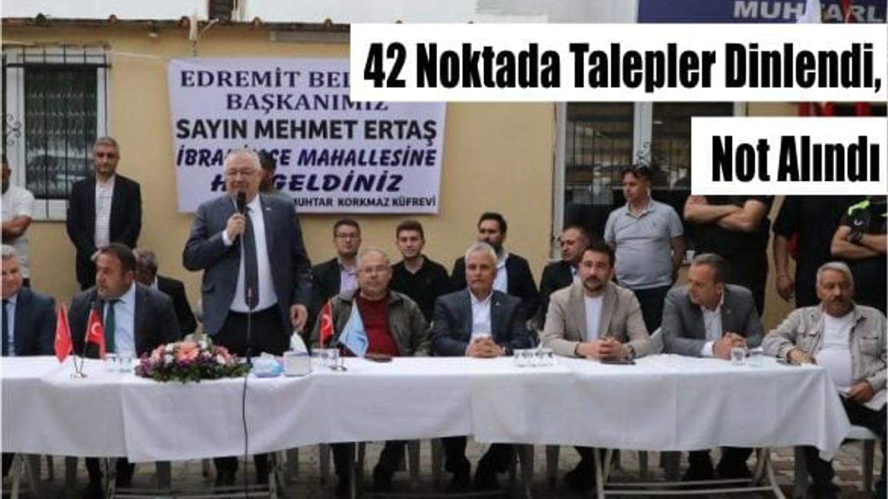 Başkan Ertaş 47 Mahallede Halkla Buluştu