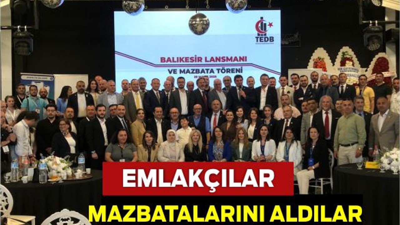 Emlakçılar Lansman Ve Mazbata Töreni Yaptı
